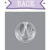 Enamel Pin - Purple and Gold Flower from Stained Glass Window - Image 3