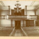 Circa 1900 photo prior to move of pipe organ to front altar.
